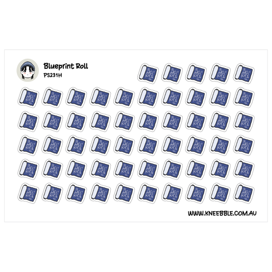 Blueprint Roll Design Build Planner Stickers