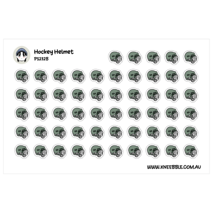 Hockey Helmet Gear Sport Planner Stickers