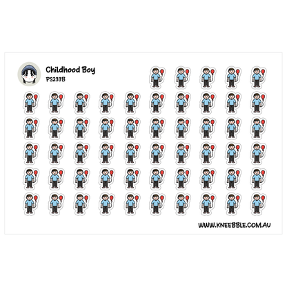 Boy Kid Planner Stickers - Family Icons