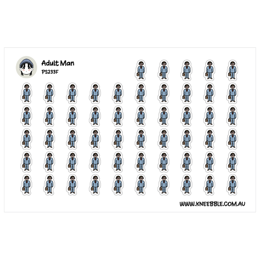 Adult Man Male Planner Stickers - Family People Icons