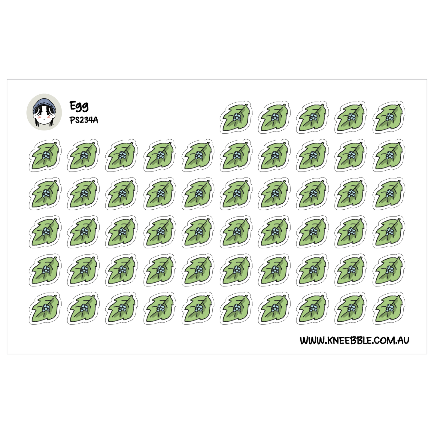 Butterfly Egg Life Cycle Planner Stickers