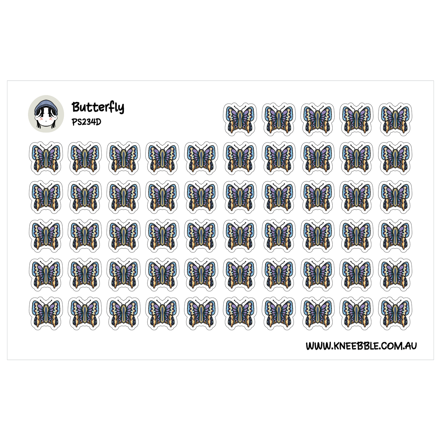 Butterfly Insect Planner Stickers