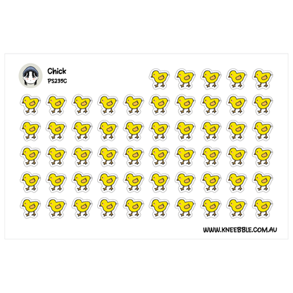 Chick Baby Planner Stickers - Farm Animal Icon