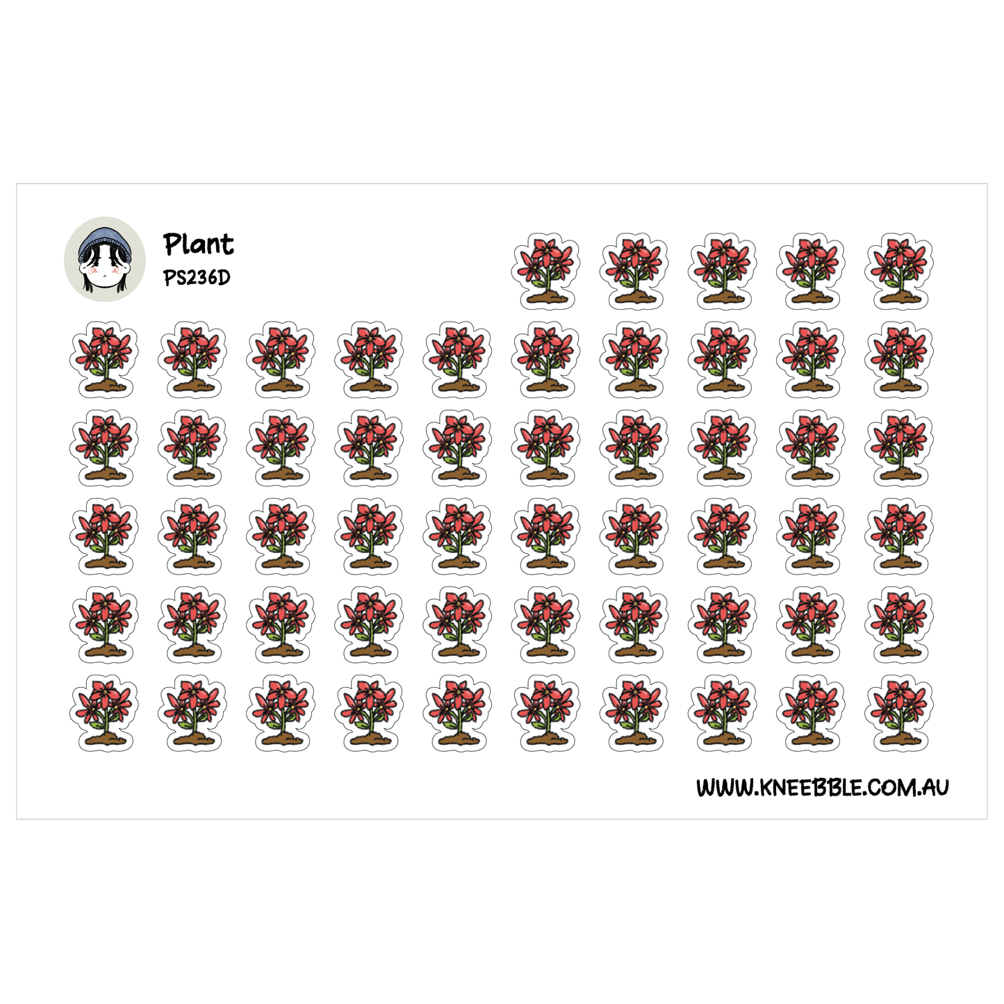 Flower Plant Life Cycle Planner Stickers