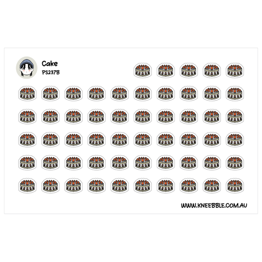 Cake Celebration Dessert Planner Stickers