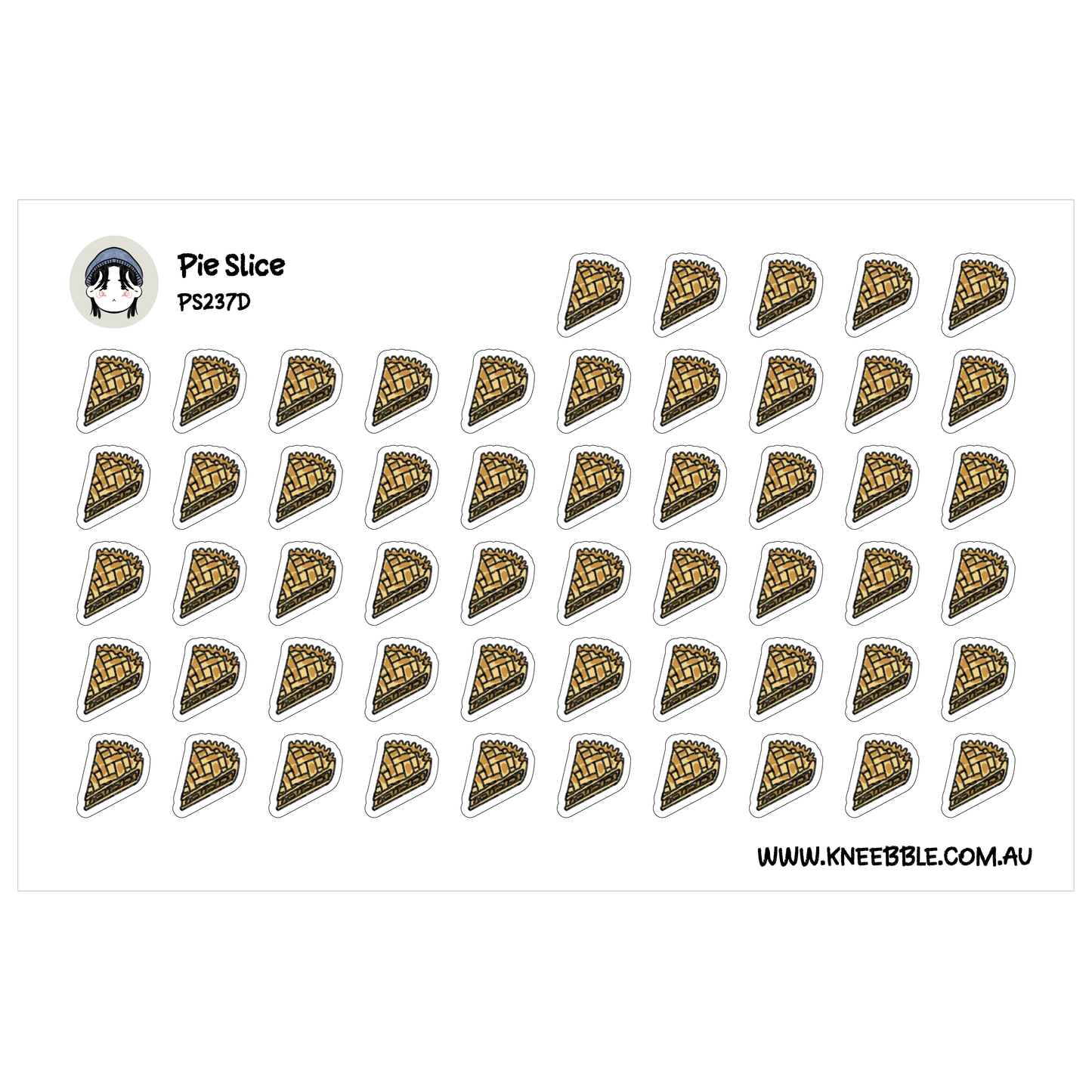 Pie Slice Bakery Planner Stickers