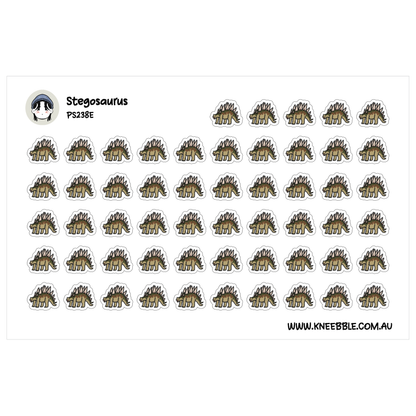 Stegosaurus Dinosaur Planner Stickers