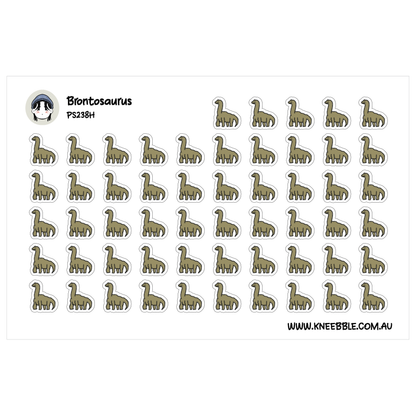Brontosaurus Dinosaur Planner Stickers