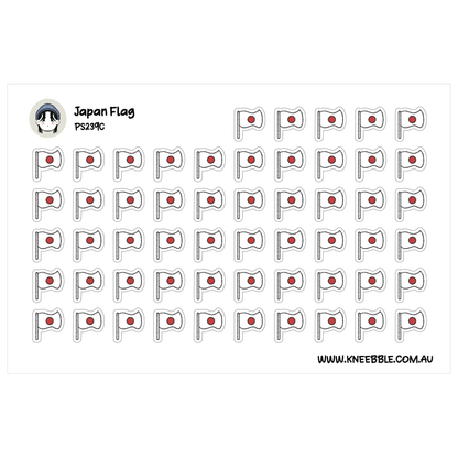 Japan Flag Country Planner Stickers