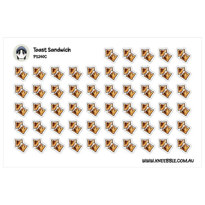 Australian Toastie Planner Stickers - Toast Sandwich - Aussie Food Journal