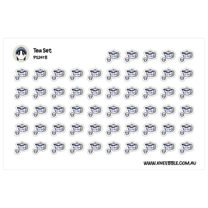 Chinese Tea Stickers - Tea Set Planner - Asian Culture Journal