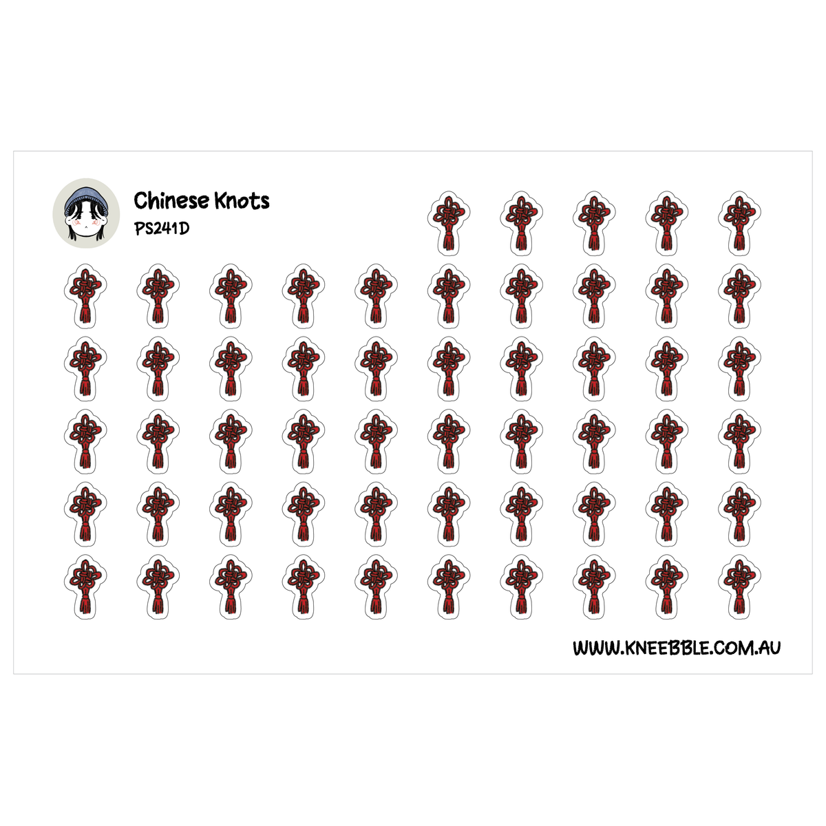 Chinese Knot Planner Stickers - Chinese Culture - Asian Journal