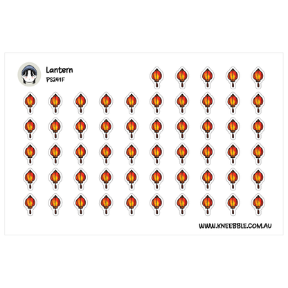 Chinese Lantern Stickers - Traditional Asian Decoration - Planner Journal