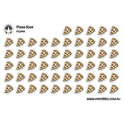 Pizza Slice Planner Stickers - Italian Food - Cute Food Journal Stickers