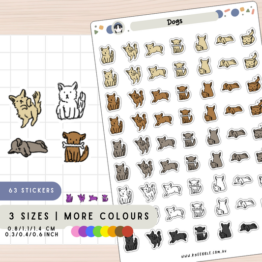 Dog Pet Planner Stickers