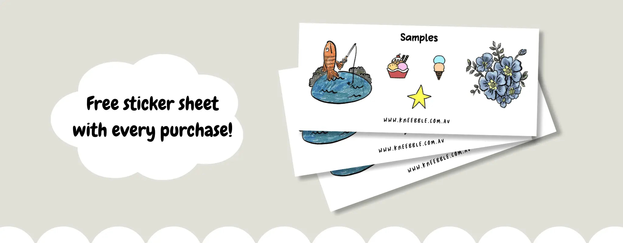 Kneebble: Handmade Mini Planner Stickers