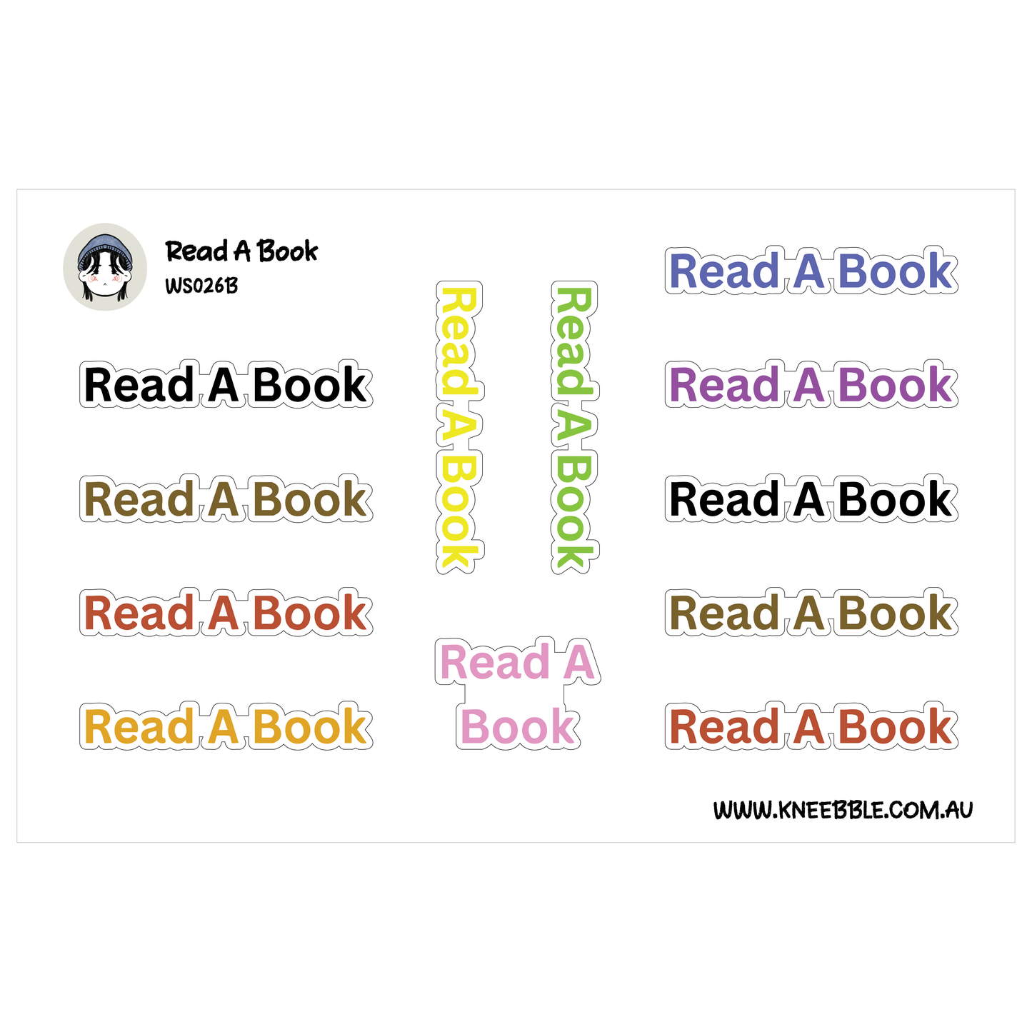 Read A Book Planner Stickers - Self Care Labels