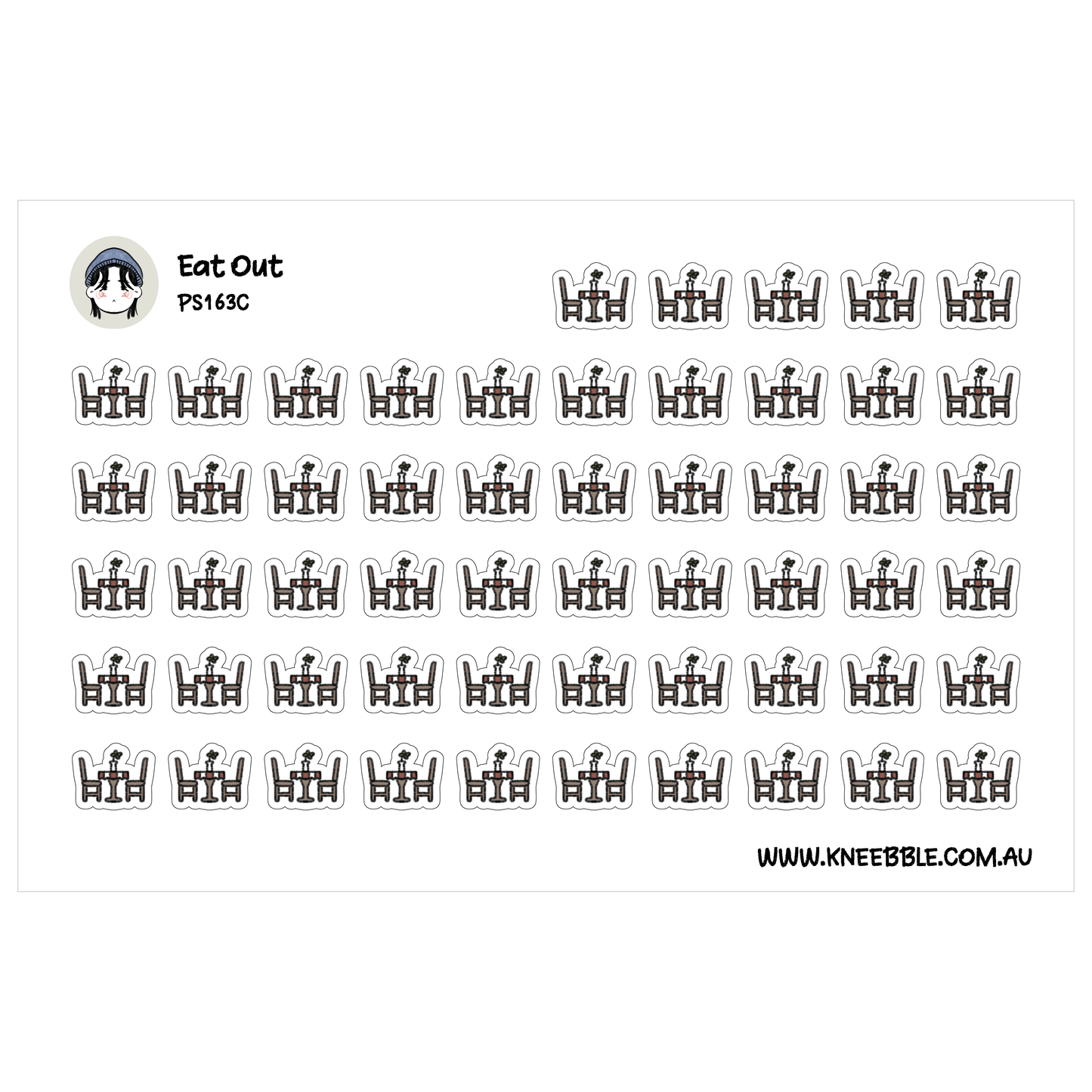 a grid of black and white icons depicting various objects, such as chairs, tables, and other furniture. The icons are arranged in a repeating pattern, creating a visually cohesive and organized composition.