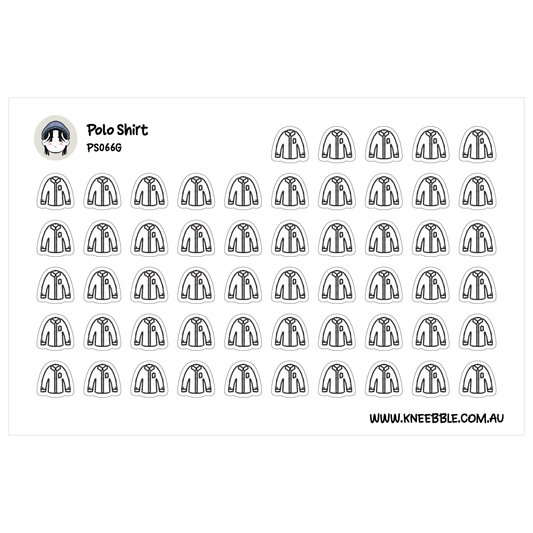 a grid of black and white icons depicting various clothing items, such as a polo shirt, a tie, and a jacket.