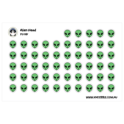 a grid of green alien faces, each with a unique expression, arranged in a visually appealing pattern.