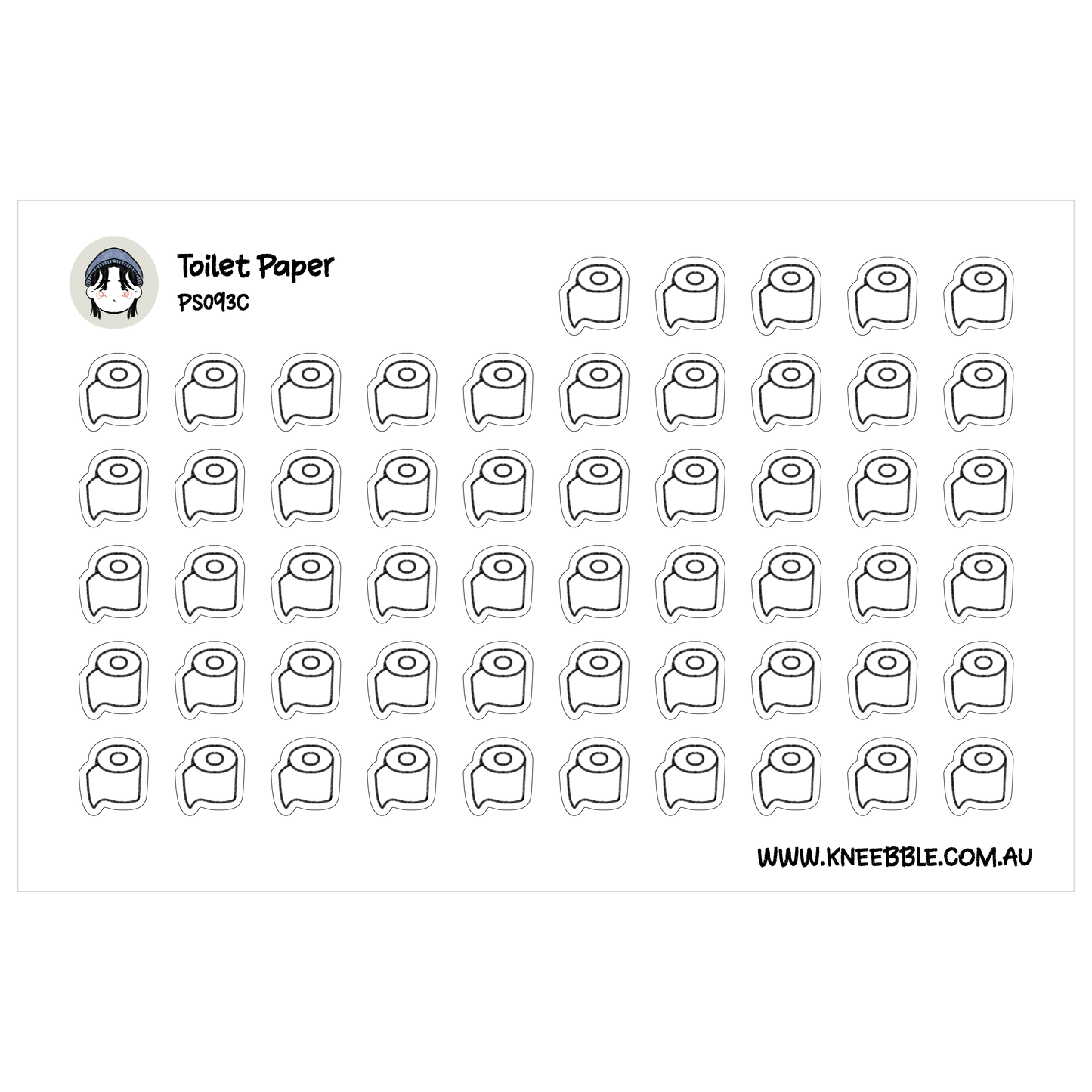 a grid of identical toilet paper rolls, arranged in a visually pleasing pattern.