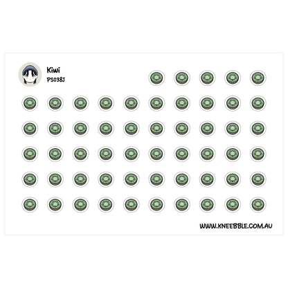a grid of green circles, each containing a small white circle in the center. The circles are arranged in a grid pattern, and the image does not contain any text or additional objects.