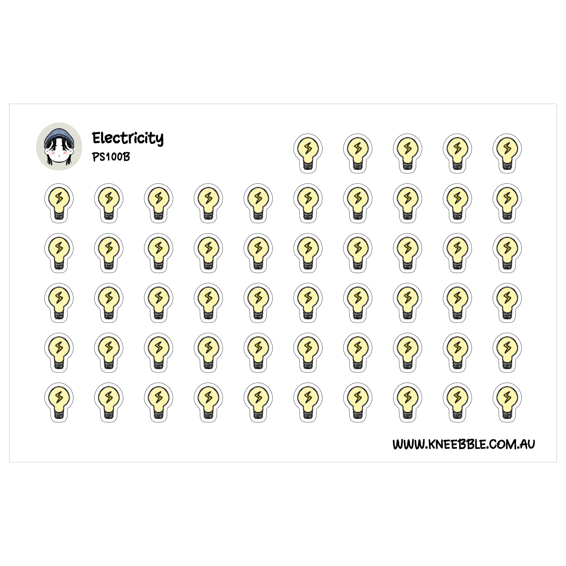 a grid of small yellow light bulb icons arranged in a repeating pattern.