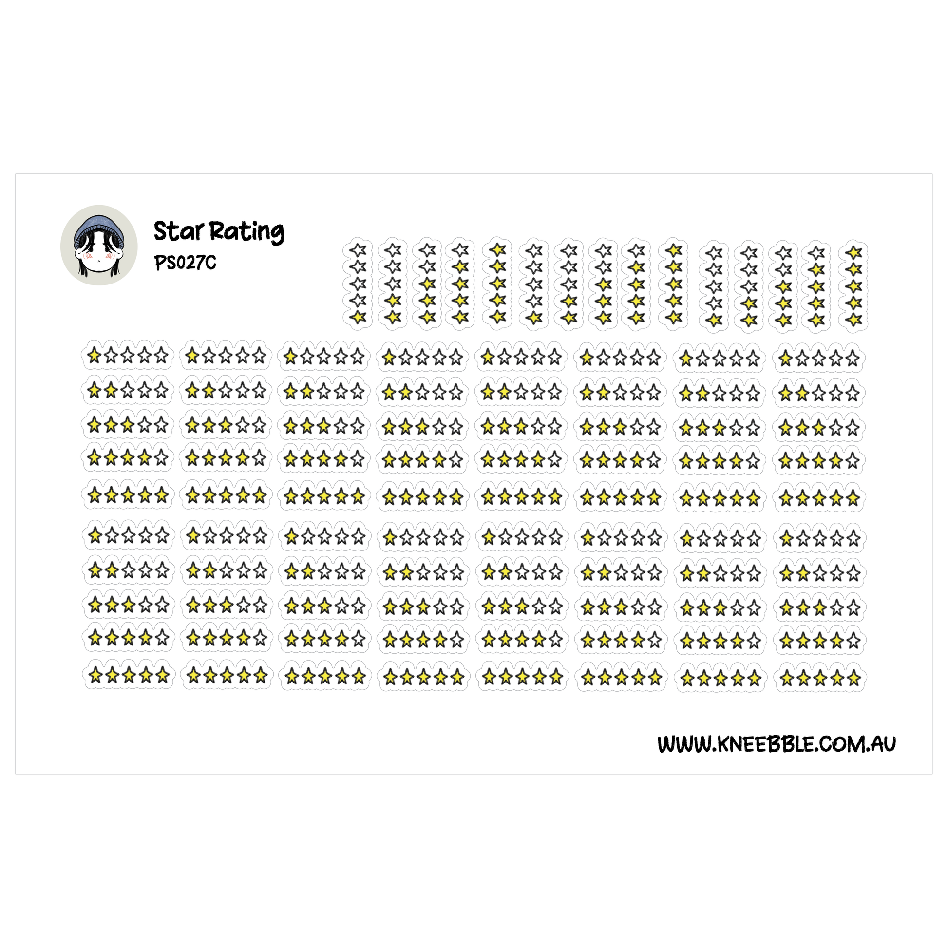 The image is a collection of star rating icons, with each icon representing a rating ranging from 1 to 5 stars. The icons are arranged in a grid format, with each row containing a certain number of icons. The image does not contain any text, and the rating system is not described in detail.