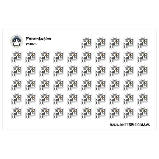 a grid of small icons or illustrations, each depicting a different presentation or call-related scenario. The icons are arranged in rows and columns, creating a visually organized and structured layout. The image does not contain any text, and the descriptions provided are concise and focused on the visual content of the icons.