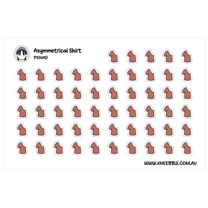 a grid of red and white stickers arranged in a visually pleasing pattern.