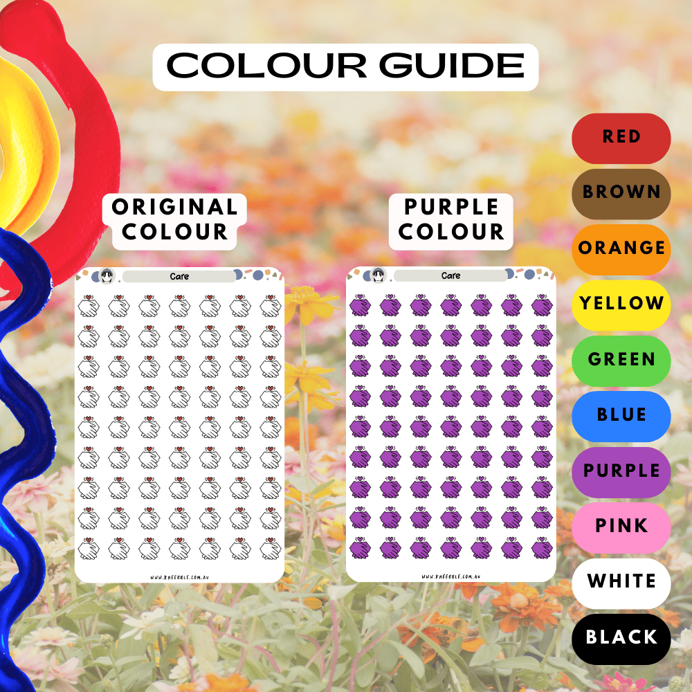 Choose from many colours such as red and purple.