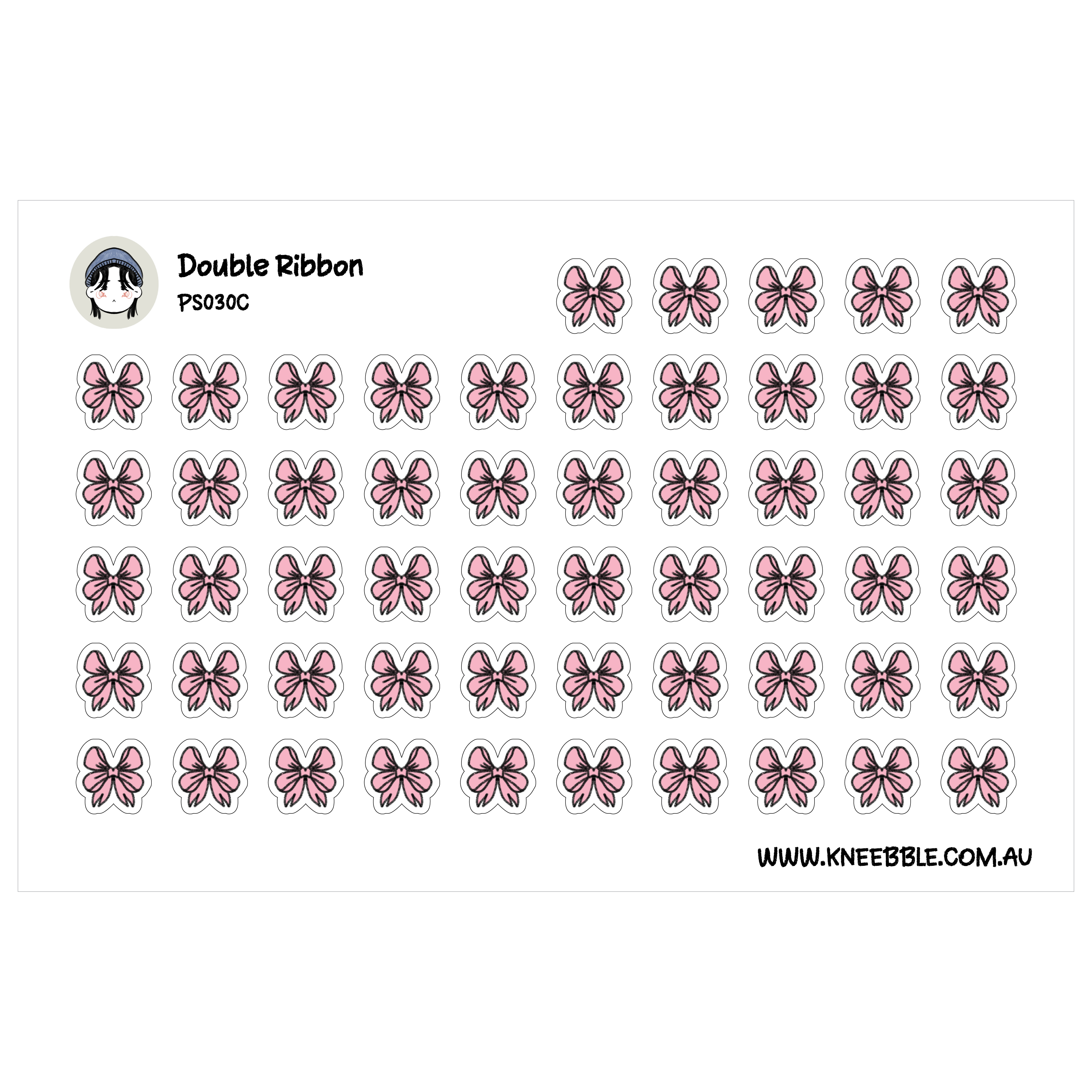Double Ribbon Planner Stickers – Colorful Decorative Planner Sticker ...