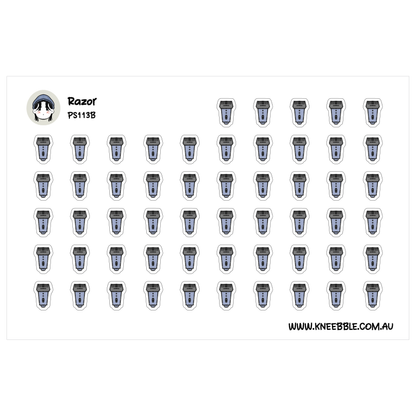 a grid of small blue and white icons, resembling a collection of small objects or symbols.