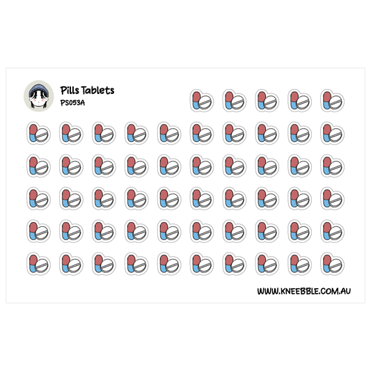 a grid of small, colorful pills or capsules arranged in a repeating pattern.