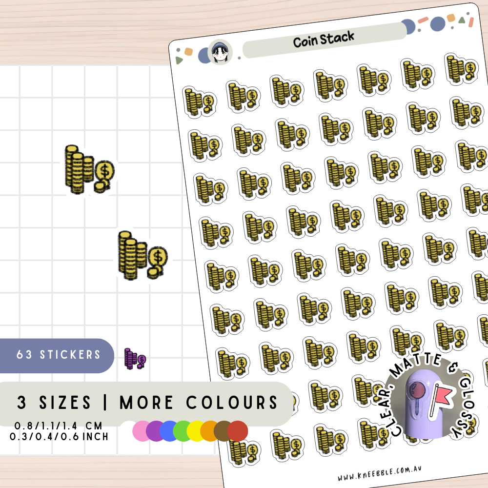 Money, Finance & Budget Planner Stickers โ Kneebble