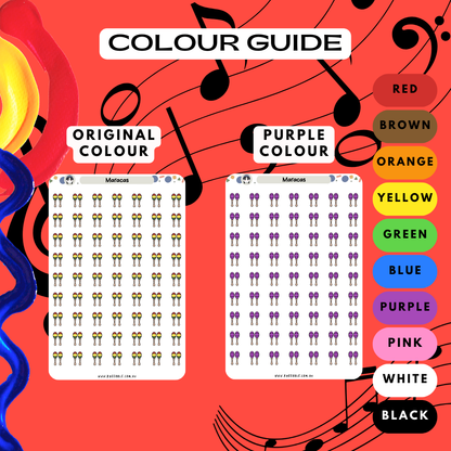Maracas Planner Stickers