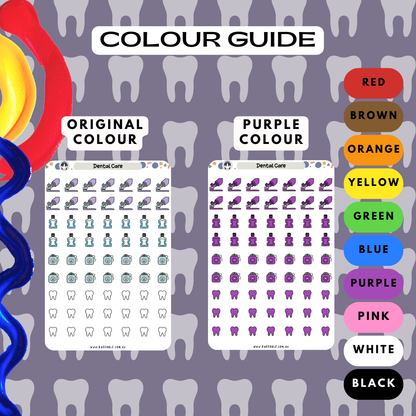 Dental Care Planner Stickers