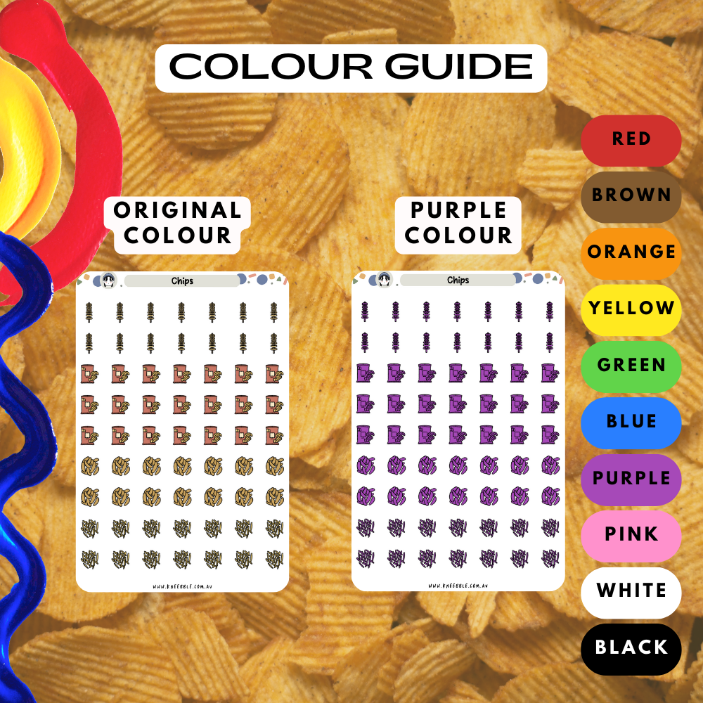 Chips Planner Stickers