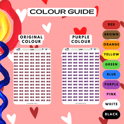 Love Planner Stickers
