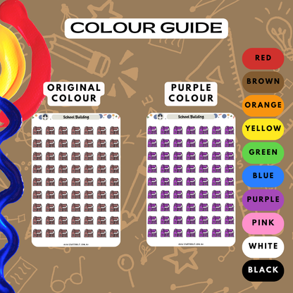School Building Planner Stickers