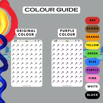 Fishing Net Planner Stickers