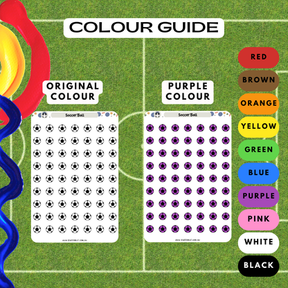 Soccer Ball Planner Stickers
