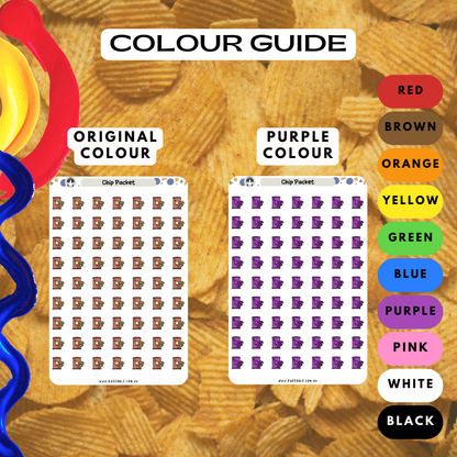 Chip Packet Planner Stickers