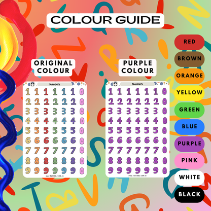 Number Date Calendar Planner Stickers