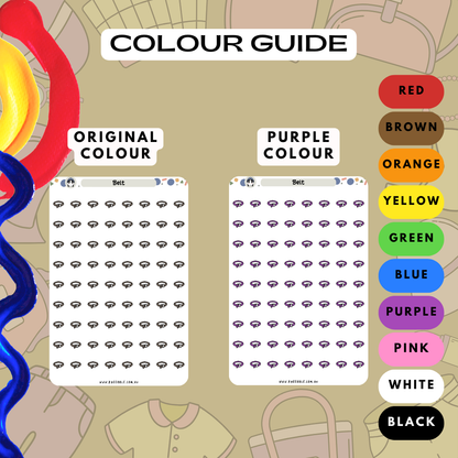Belt Planner Stickers