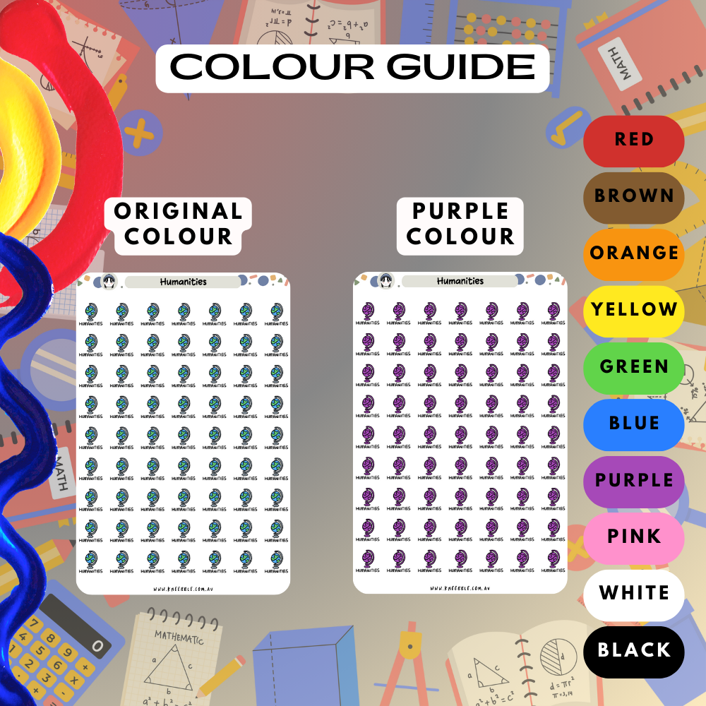 Humanities Study Sticker Humanities Planner Stickers – Kneebble
