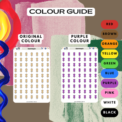 Mannequin Fashion Design Planner Stickers