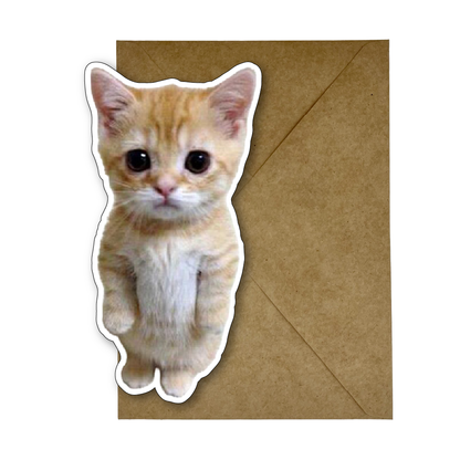 Custom Die Cut Photo Card - Greeting Celebration Shape Cards - A5 Size with Envelope