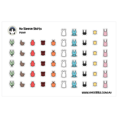 a collection of various clothing items, including tops, bottoms, and dresses, arranged in rows and columns. The image does not contain any text, and the descriptions provided are limited to the specific clothing items and their arrangement.