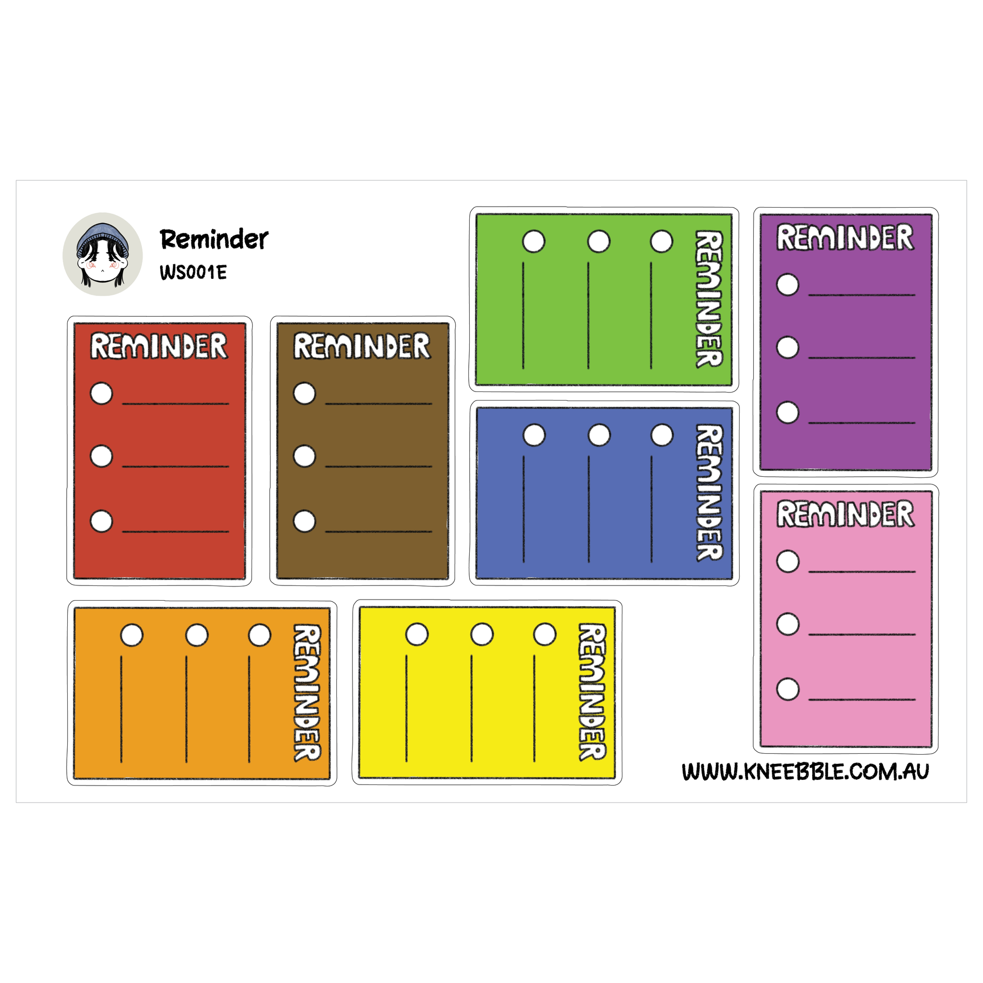 a collection of colorful sticky notes with the word "Reminder" written on them.